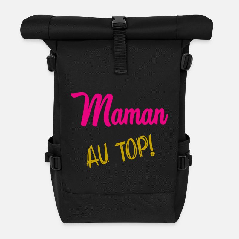 MAMAN - Sac à dos roll top - noir