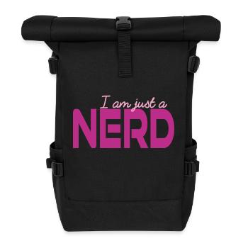 Je ne suis qu’un Nerd - Geek - IT - Sac à dos roll top - noir - Devant
