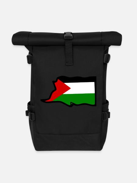 Palestina - Rolltop Rucksack - Schwarz