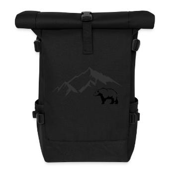 Bear Mountains - Roll Top Backpack - black - Front