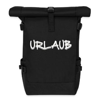 HOLIDAY - Roll Top Backpack - black - Front