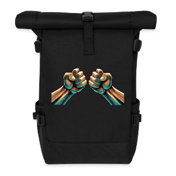 Faust - Rolltop Rucksack - Schwarz - Vorne