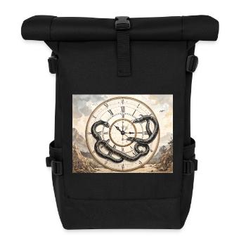 Watch Snake : mythe et temps - Sac à dos roll top - noir - Devant
