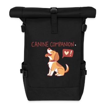 Canine Companion Farbe Joy - Rolltop Rucksack - Schwarz - Vorne