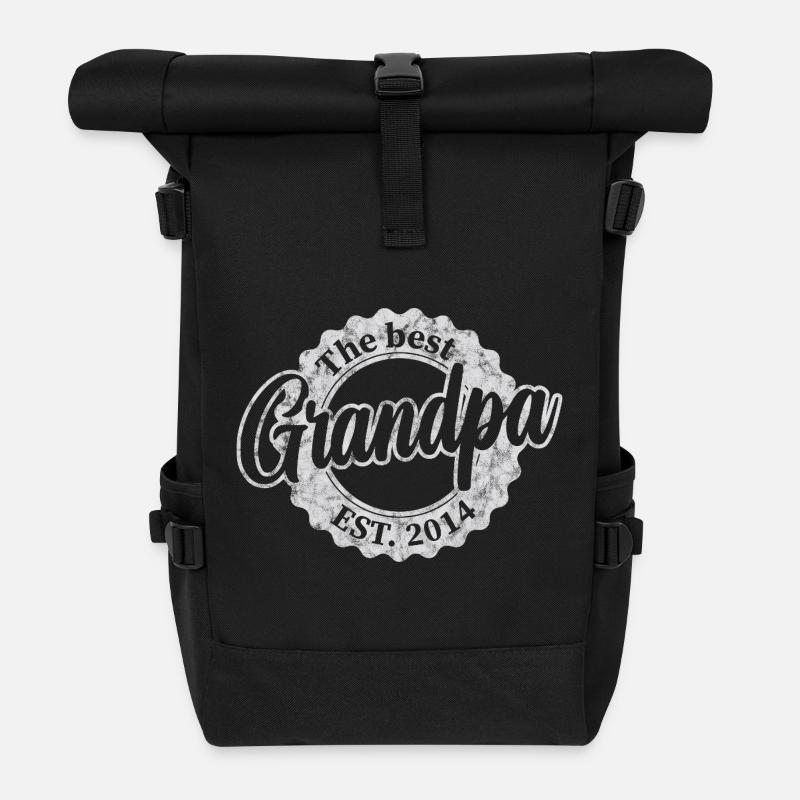 The Best Grandpa since 2014 - Rolltop Rucksack - Schwarz