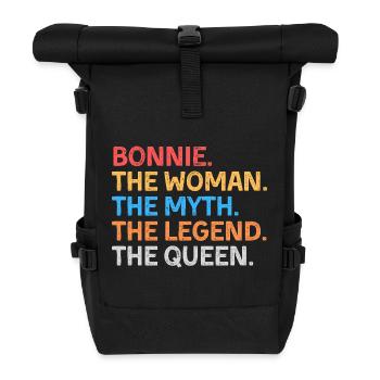 Bonnie Die Frau Der Mythos Die Legende Die Königin - Rolltop Rucksack - Schwarz - Vorne