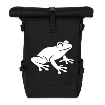 Frosch Symbol - Rolltop Rucksack - Schwarz - Vorne