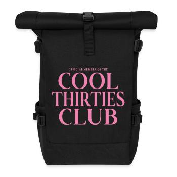 30th Birthday Member Of The Cool Thirties Club - Roll Top Backpack - black - Front