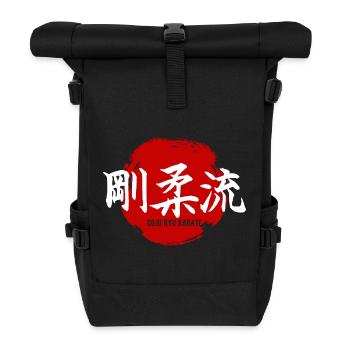 Goju Ryu Karate Kampfsportgym Dojo - Rolltop Rucksack - Schwarz - Vorne