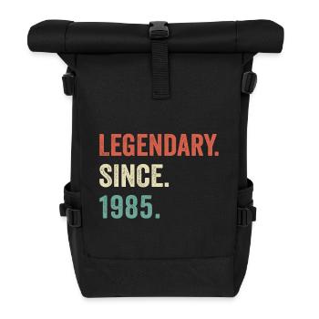 legendary since 1985 - Roll Top Backpack - black - Front