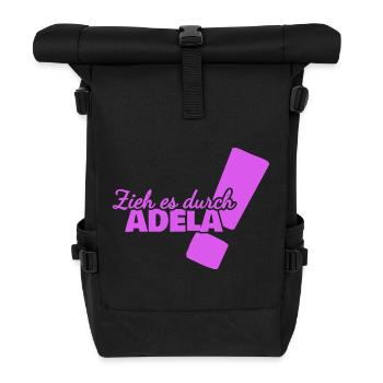 Durchhalten Adela - Rolltop Rucksack - Schwarz - Vorne