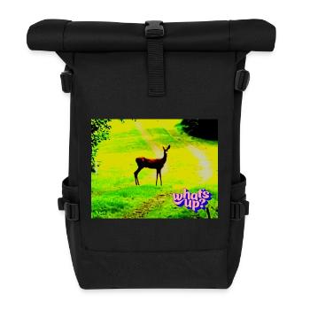 Quoi de neuf - Sac à dos roll top - noir - Devant