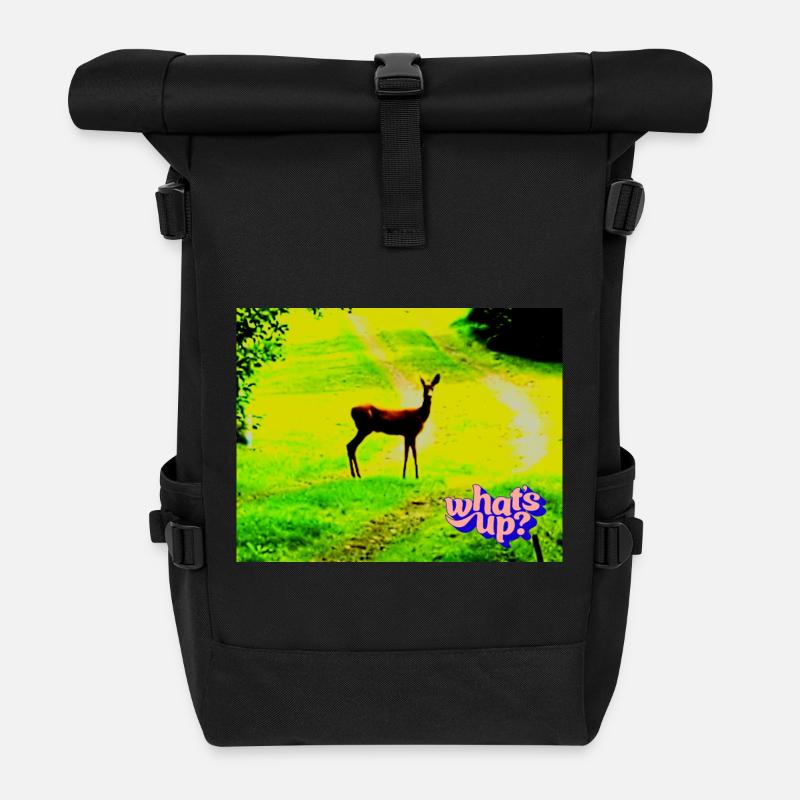 Quoi de neuf - Sac à dos roll top - noir