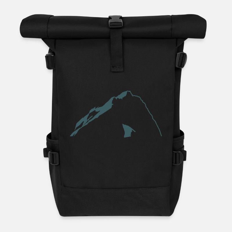 Zugspitze - Rolltop Rucksack - Schwarz