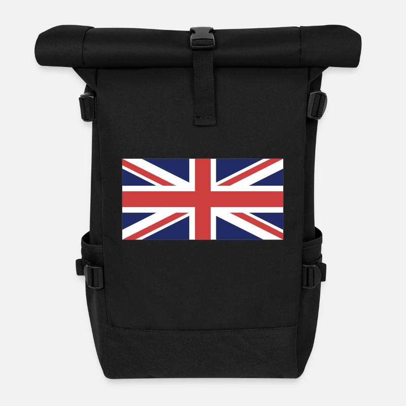Royaume-Uni - Union Jack - Sac à dos roll top - noir