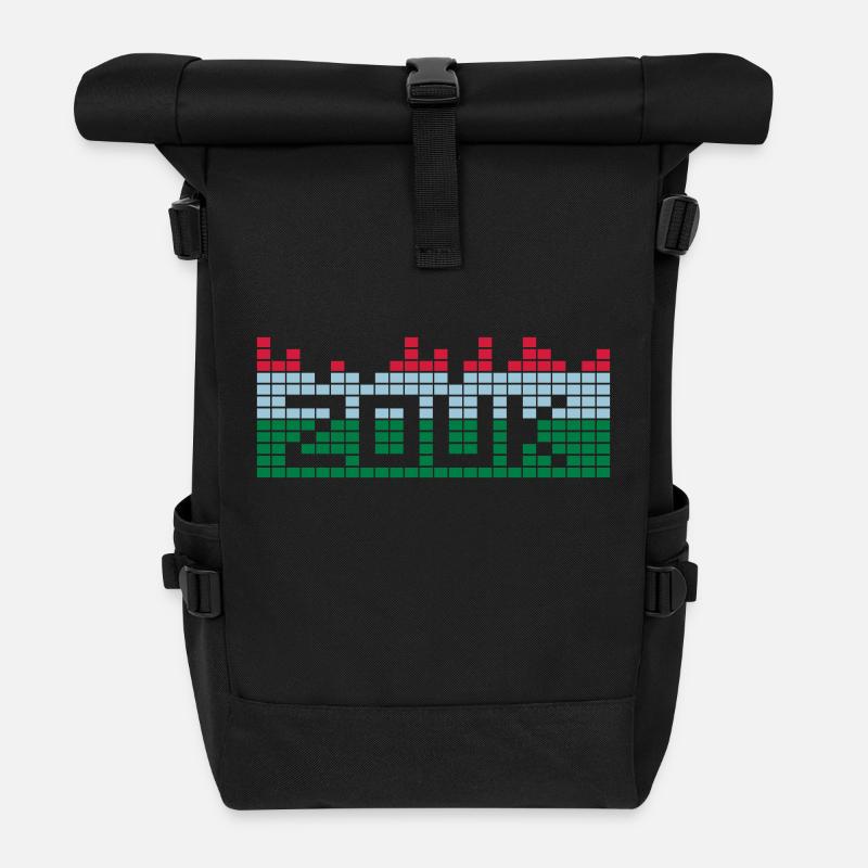 Create memories & T-Shirts zouk - Roll Top Backpack - black