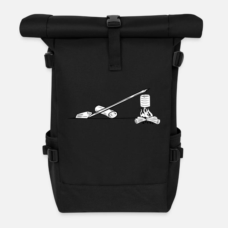 camping camping tente scout tipis kochen80 - Sac à dos roll top - noir