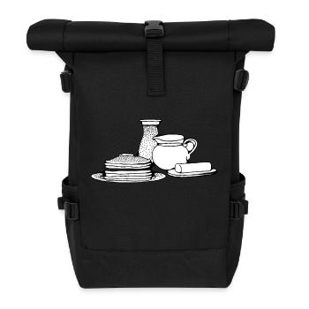 Pfannkuch crêpes crêpes petit déjeuner fruehstueck3 - Sac à dos roll top - noir - Devant
