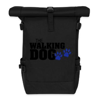 The Walking Dog Pfotenabdruck - Rolltop Rucksack - Schwarz - Vorne