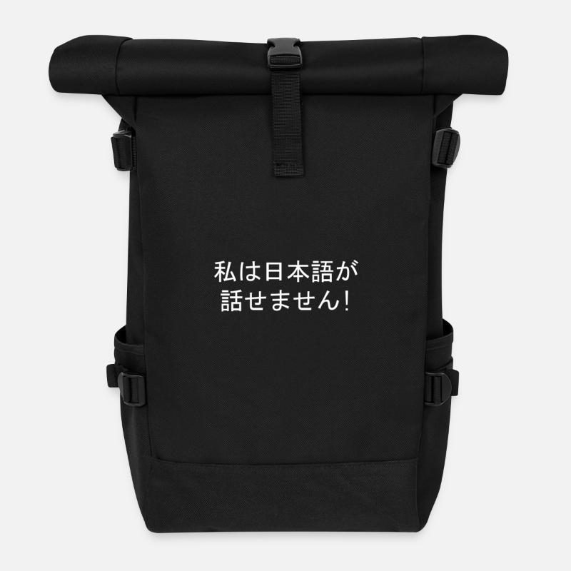 Je ne parle pas japonais! - Sac à dos roll top - noir