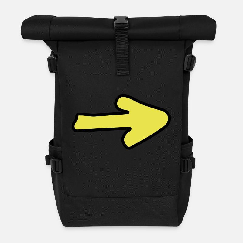 Pfeil XIIa - Rolltop Rucksack - Schwarz