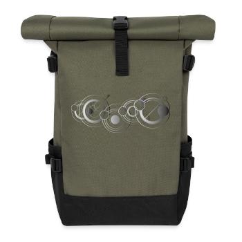 circle 2 - Sac à dos roll top - olive/noir - Devant