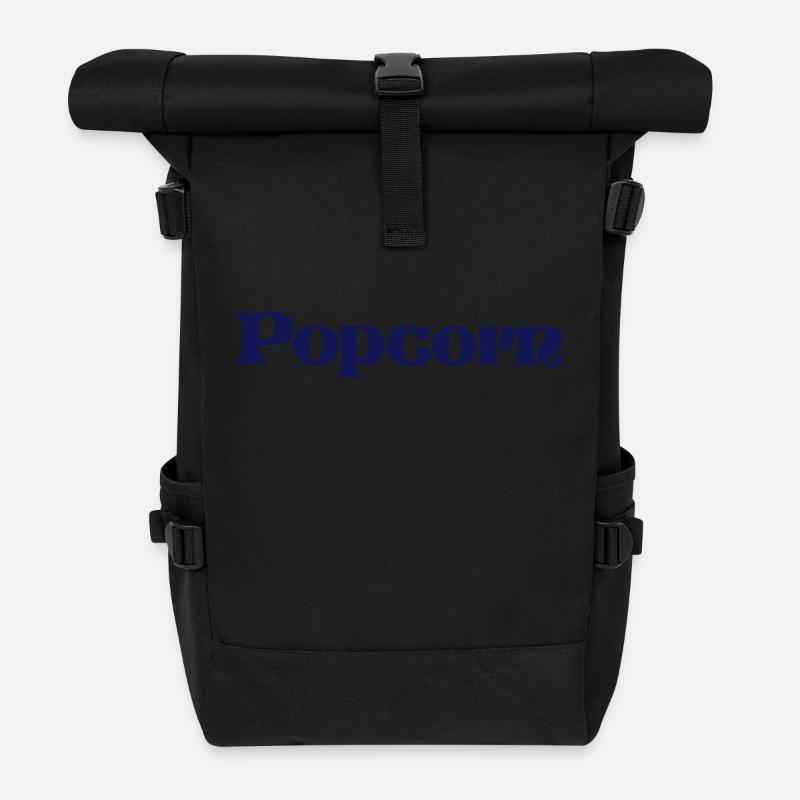 Popcorn - Rolltop Rucksack - Schwarz