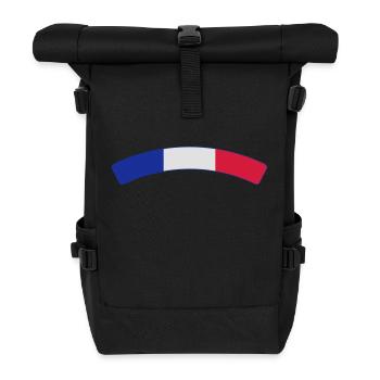 France Français Française French Frankreich - Roll Top Backpack - black - Front