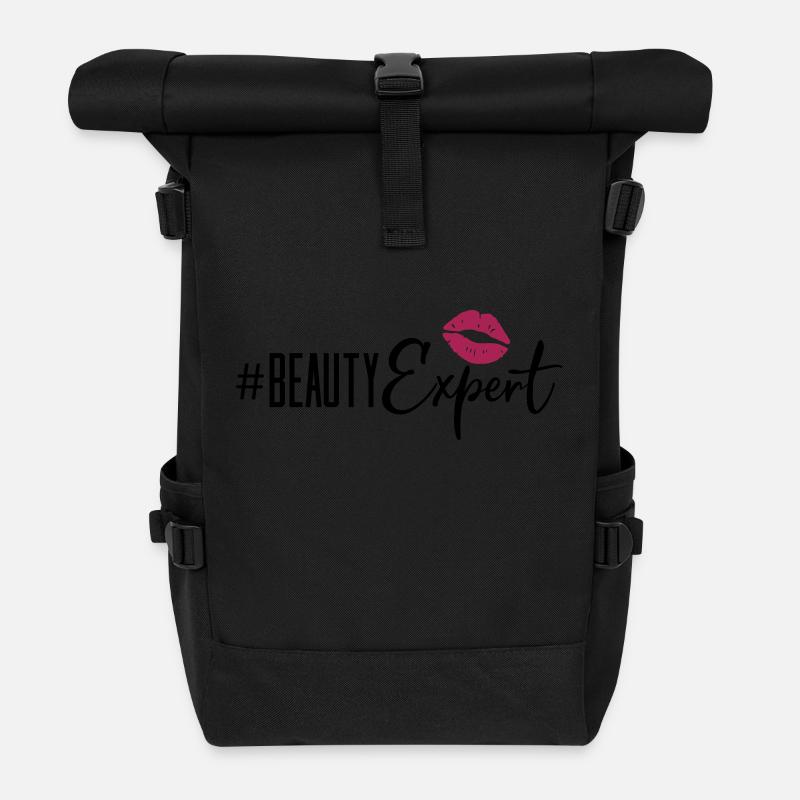 beauty expert lips - Rolltop Rucksack - Schwarz