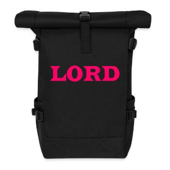Lord motif to personalize - Roll Top Backpack - black - Front