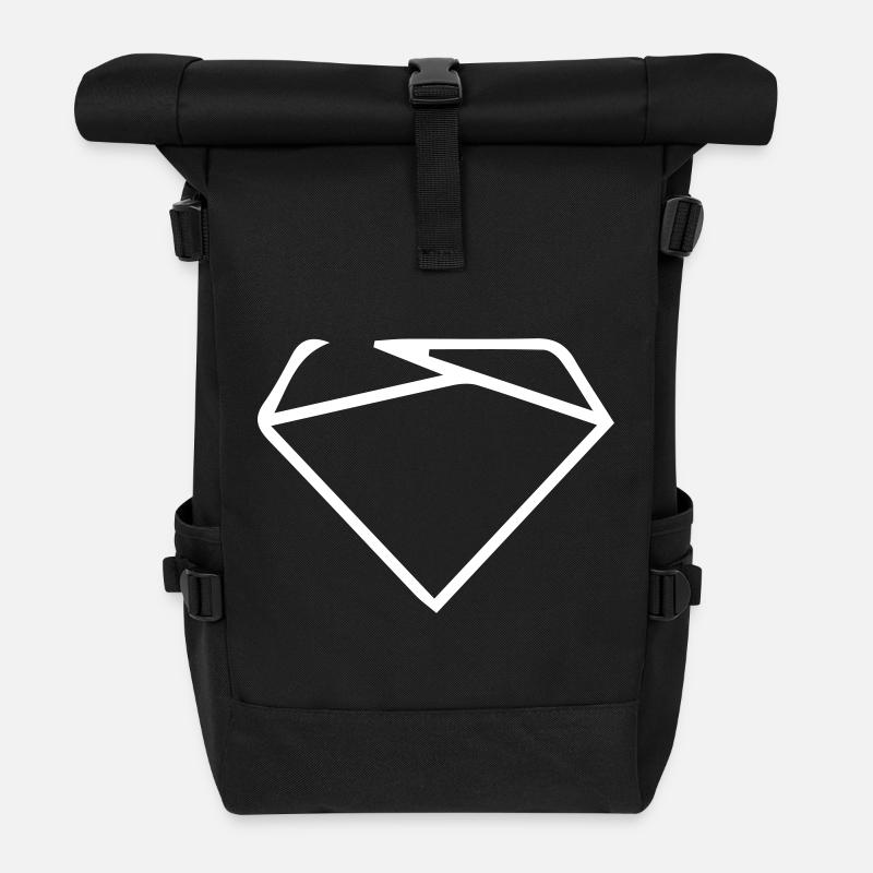 Symbole Logo - Sac à dos roll top - noir