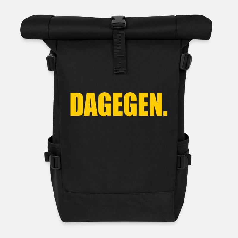 Dagegen - Rolltop Rucksack - Schwarz