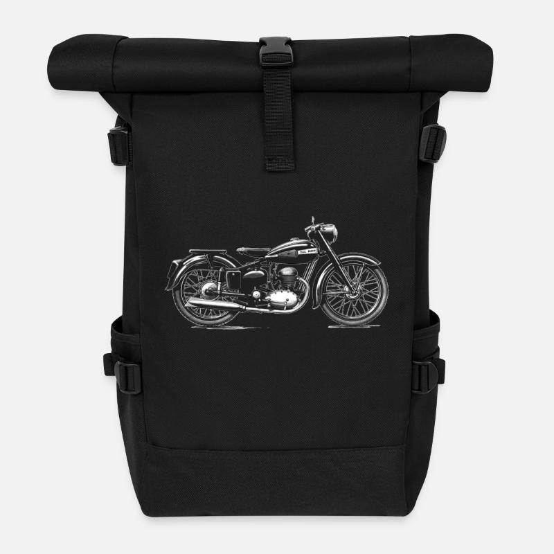 VINTAGE MOTO Kreation Louis RUNEMBERG © Adagp - Rolltop Rucksack - Schwarz