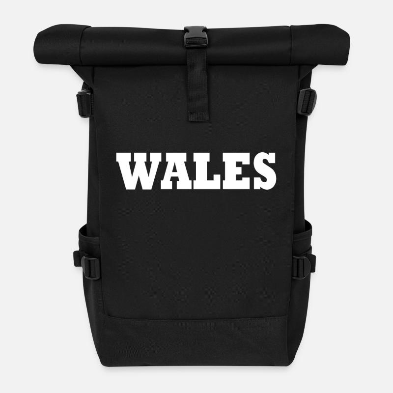 Wales - Rolltop Rucksack - Schwarz
