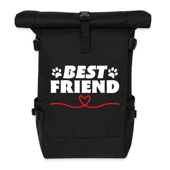 Best Friend - Rolltop Rucksack - Schwarz - Vorne