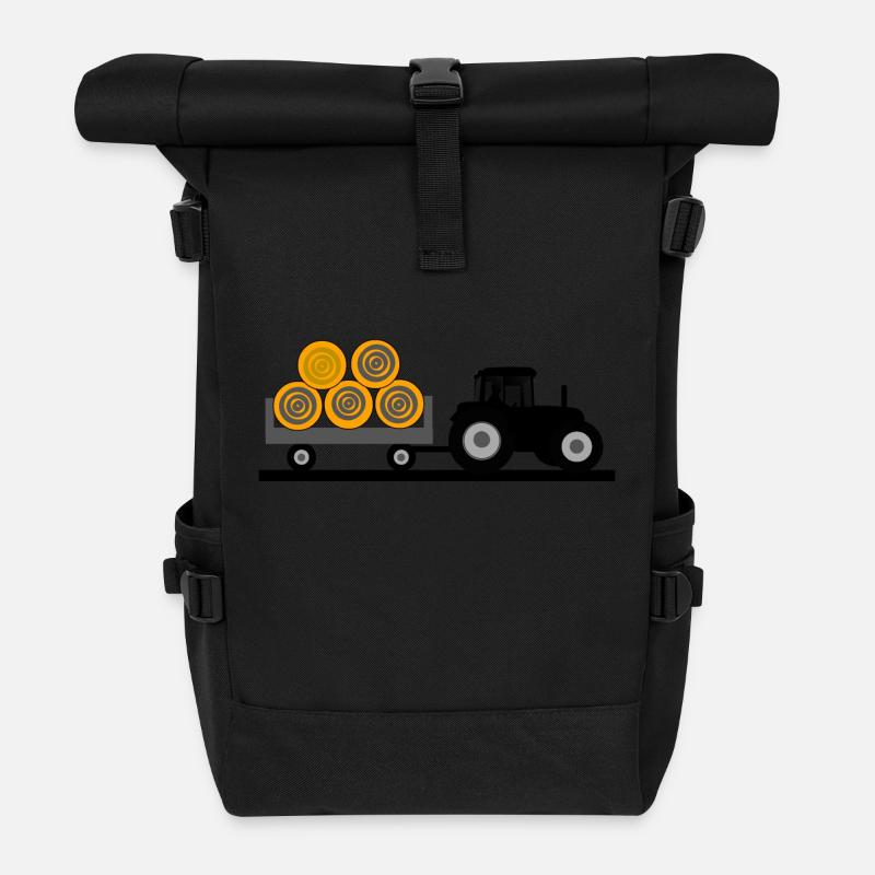 Traktor - Rolltop Rucksack - Schwarz