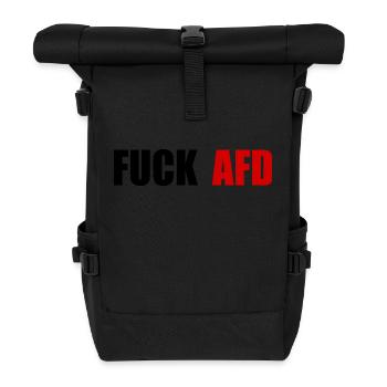 Fuck afd - Roll Top Backpack - black - Front