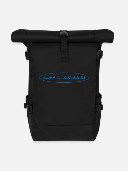 Fencing - Chest print - Rolltop Rucksack - Schwarz