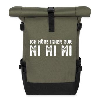 mimimi - Rolltop Rucksack - Olive/Schwarz - Vorne