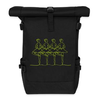 Le Lac des cygnes sans texte - Sac à dos roll top - noir - Devant