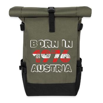 1976 - Rolltop Rucksack - Olive/Schwarz - Vorne