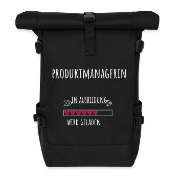 Product Manager Product Management Studies Profession - Roll Top Backpack - black - Front