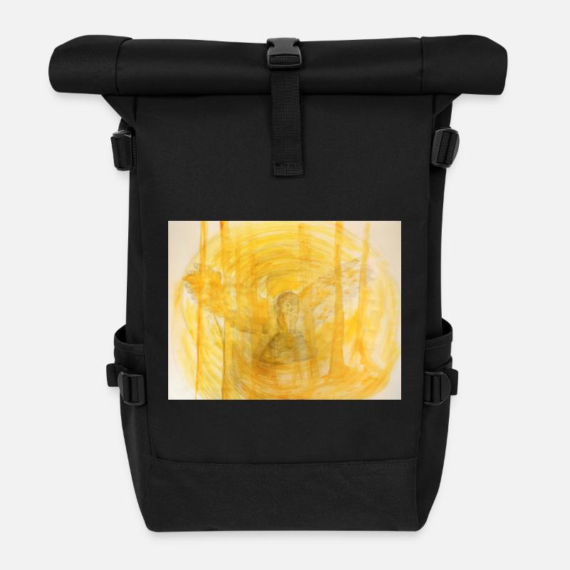 Sacrée chouette - Sac à dos roll top - noir