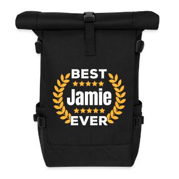 Bester Jamie aller Zeiten Legende Name Geschenk - Rolltop Rucksack - Schwarz - Vorne