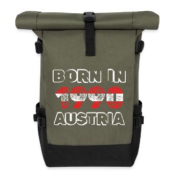 1990 - Roll Top Backpack - olive/black - Front