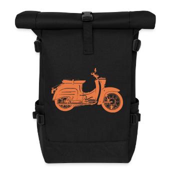 Simson Schwalbe KR51 - Rolltop Rucksack - Schwarz - Vorne