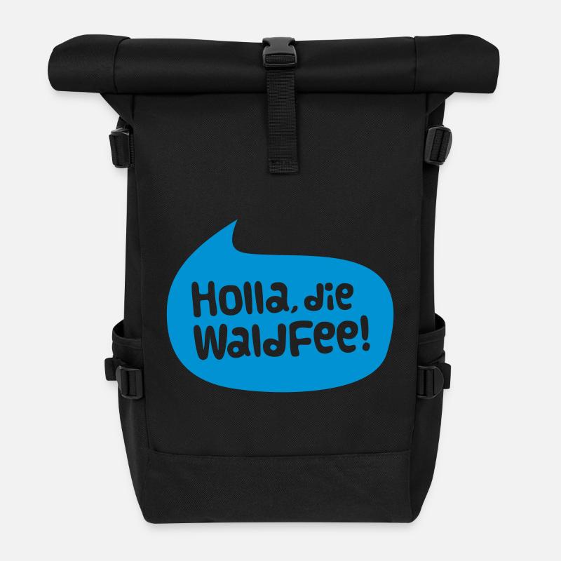 holla die waldfee - Rolltop Rucksack - Schwarz