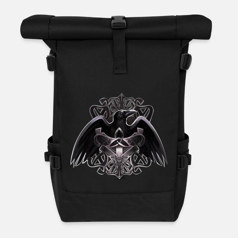 Crown - Roll Top Backpack - black
