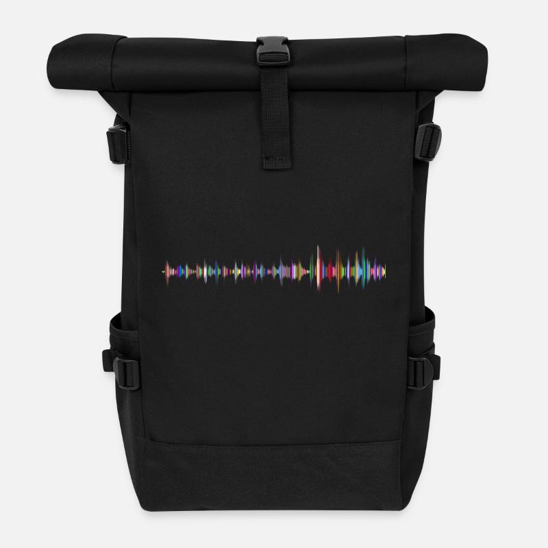 Musik - Rolltop Rucksack - Schwarz