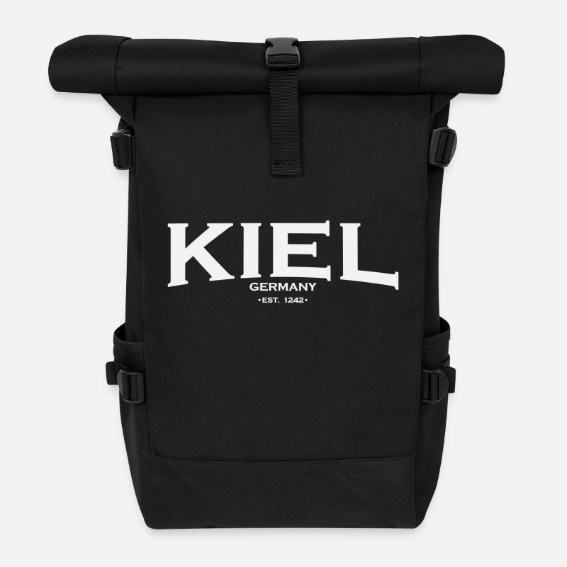 quille - Sac à dos roll top - noir